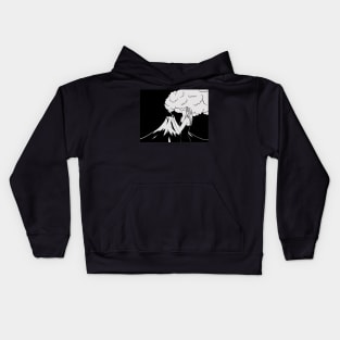 Girl smoking Kids Hoodie